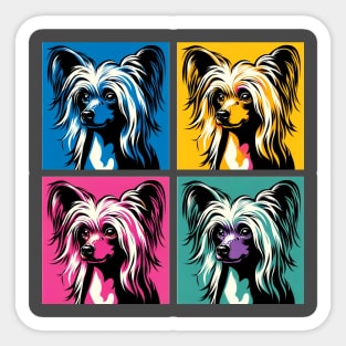 Chinese Crested Pop Art - Dog Lovers Sticker